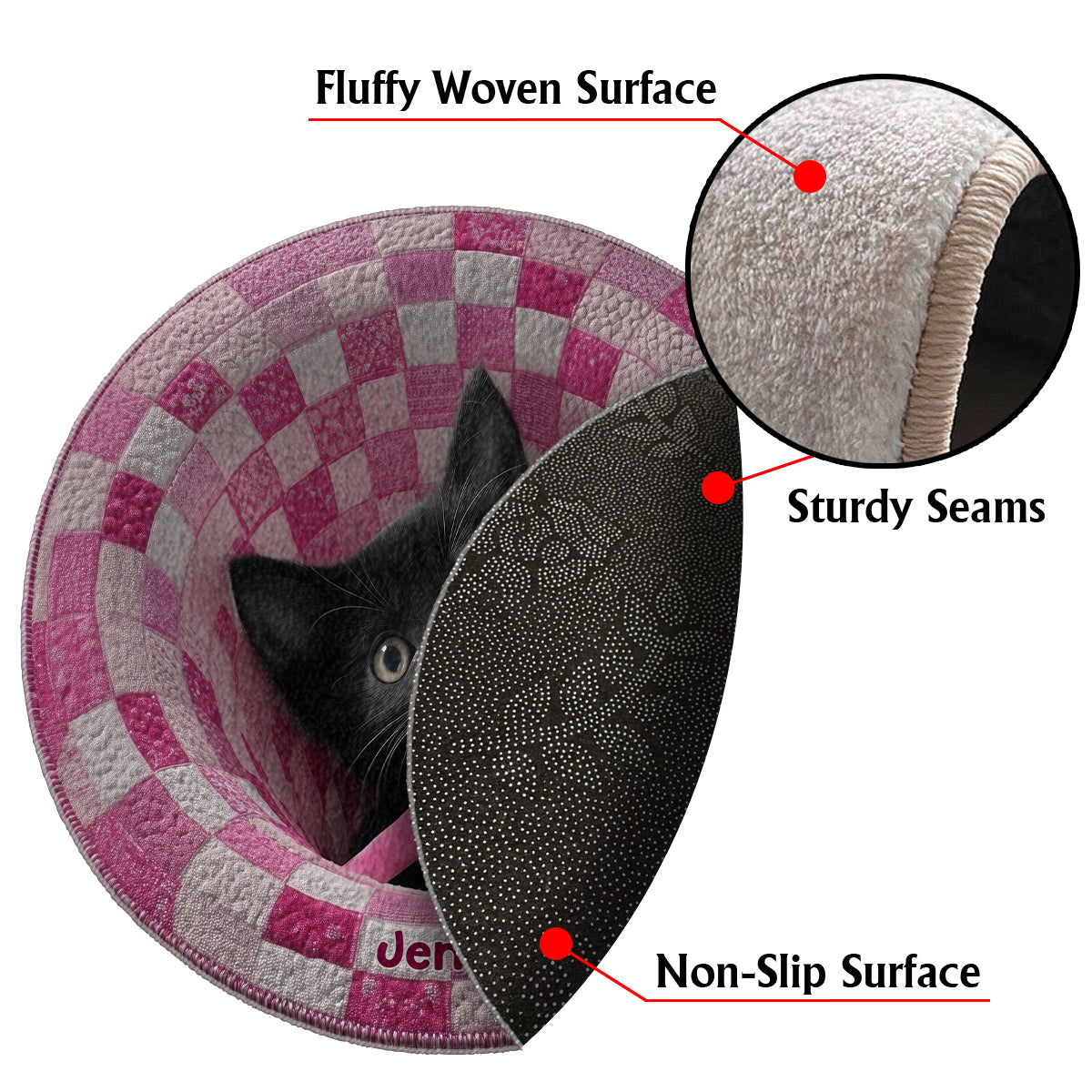 The Warrior - Personalized Breast Cancer Awareness Non-Slip Tufted Rug