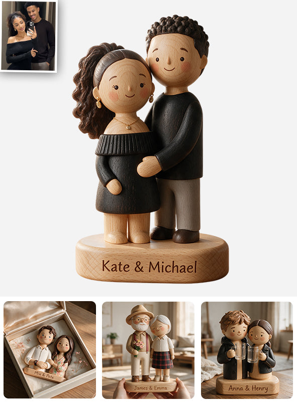 You & Me We Got This - Personalized Couple Custom Shaped Wood Plaque