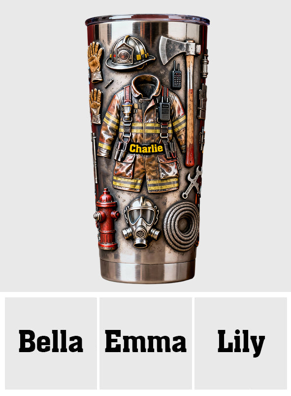 Proud Firefighter - Personalized Firefighter Tumbler