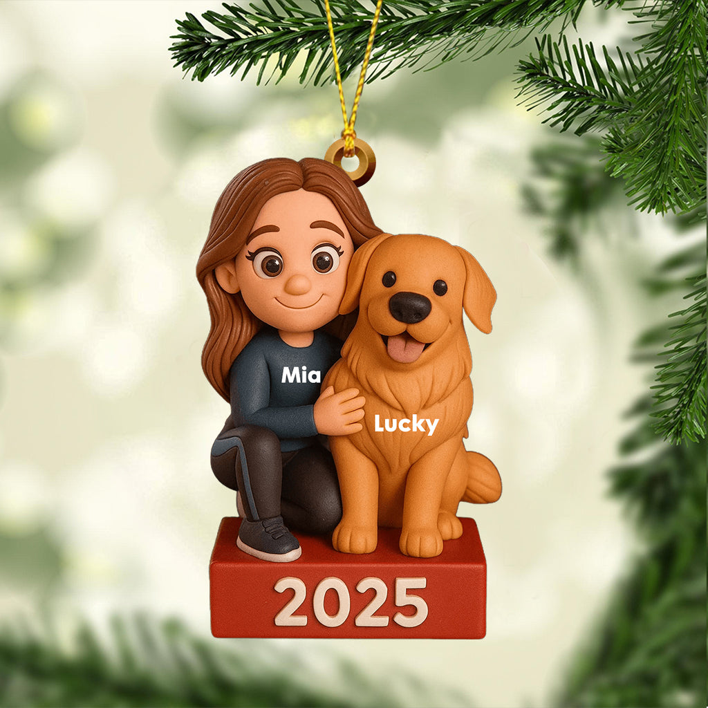 Merry Woofmas - Personalized Dog Transparent Ornament