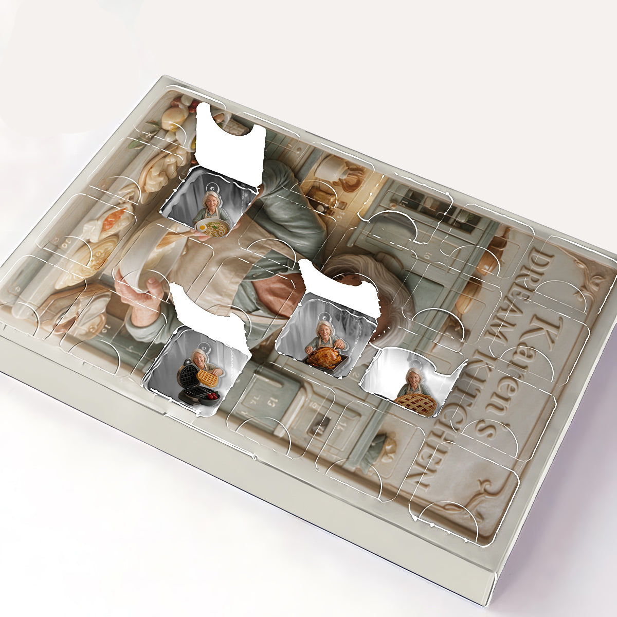 Dream Kitchen - Personalized Cooking Advent Calendar With Ornaments