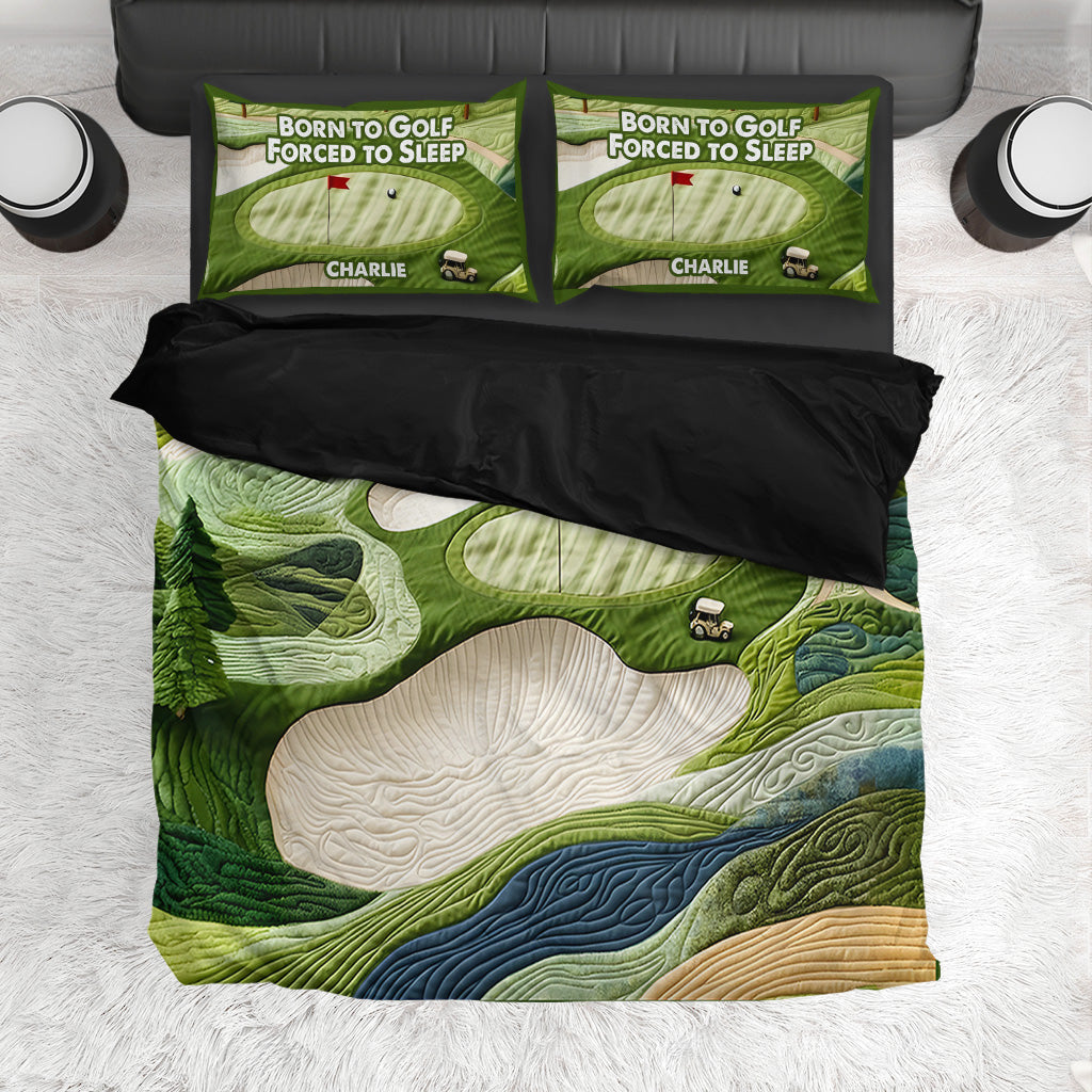 Born To Golf - Personalized Golf Bedding Set