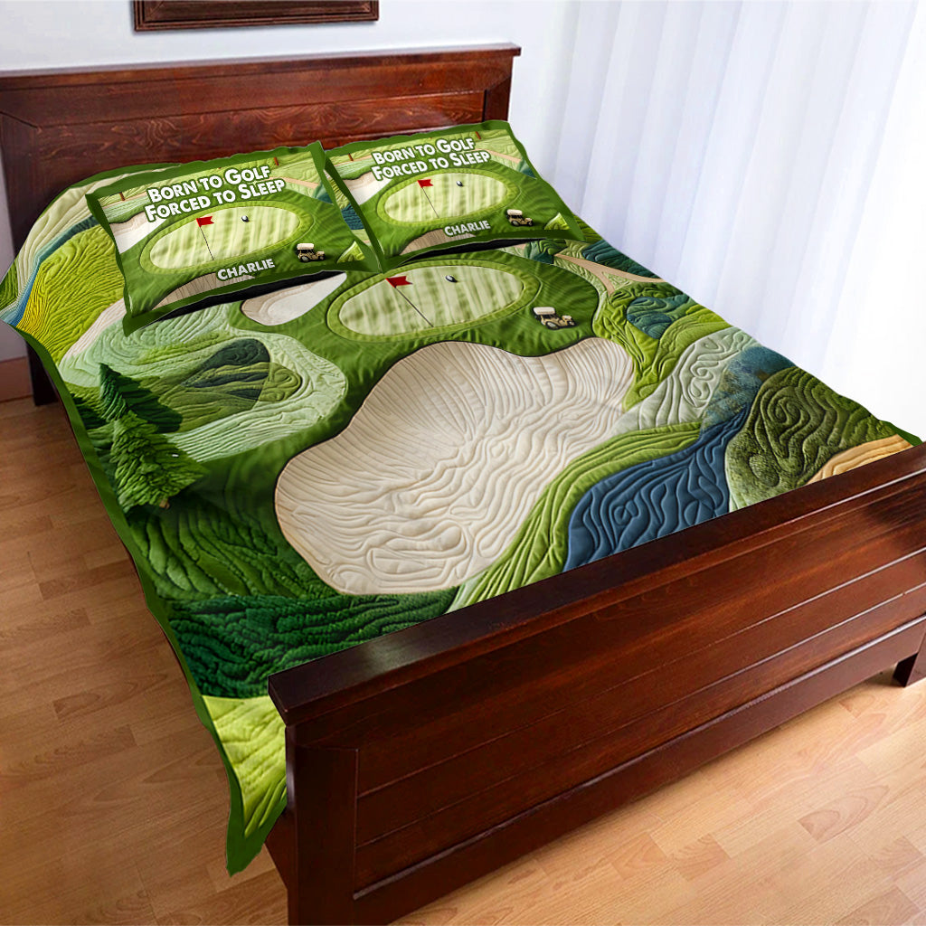 Born To Golf - Personalized Golf Bedding Set