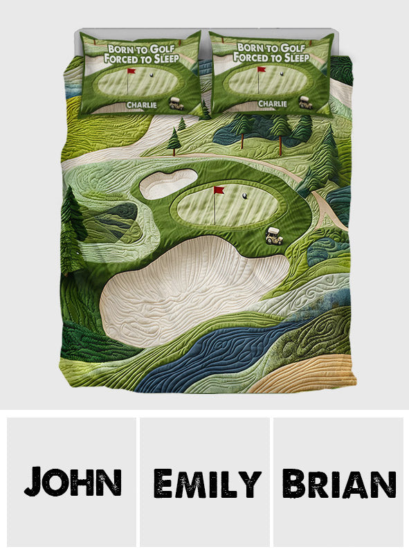 Born To Golf - Personalized Golf Bedding Set