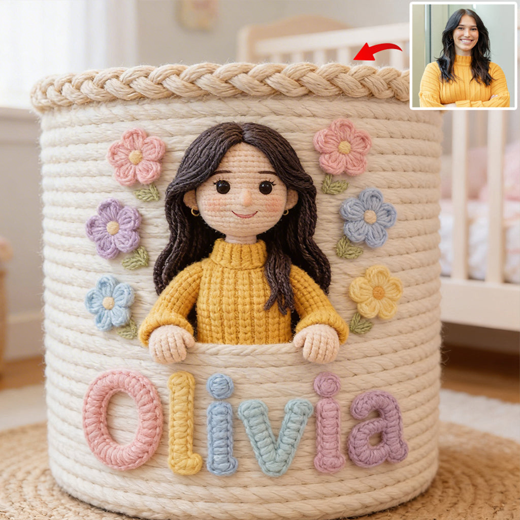 Custom Any Photo - Personalized Kid Storage Basket