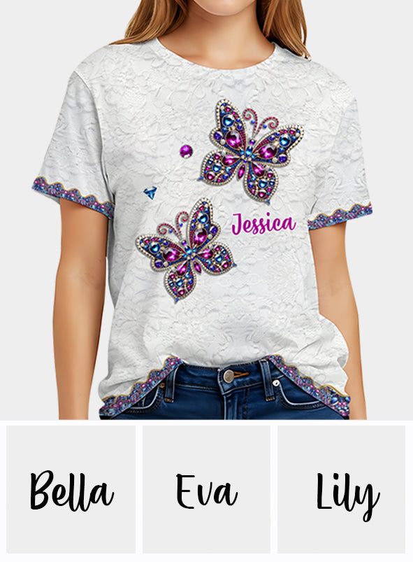 Beautiful Butterfly - Personalized Butterfly All Over Shirt