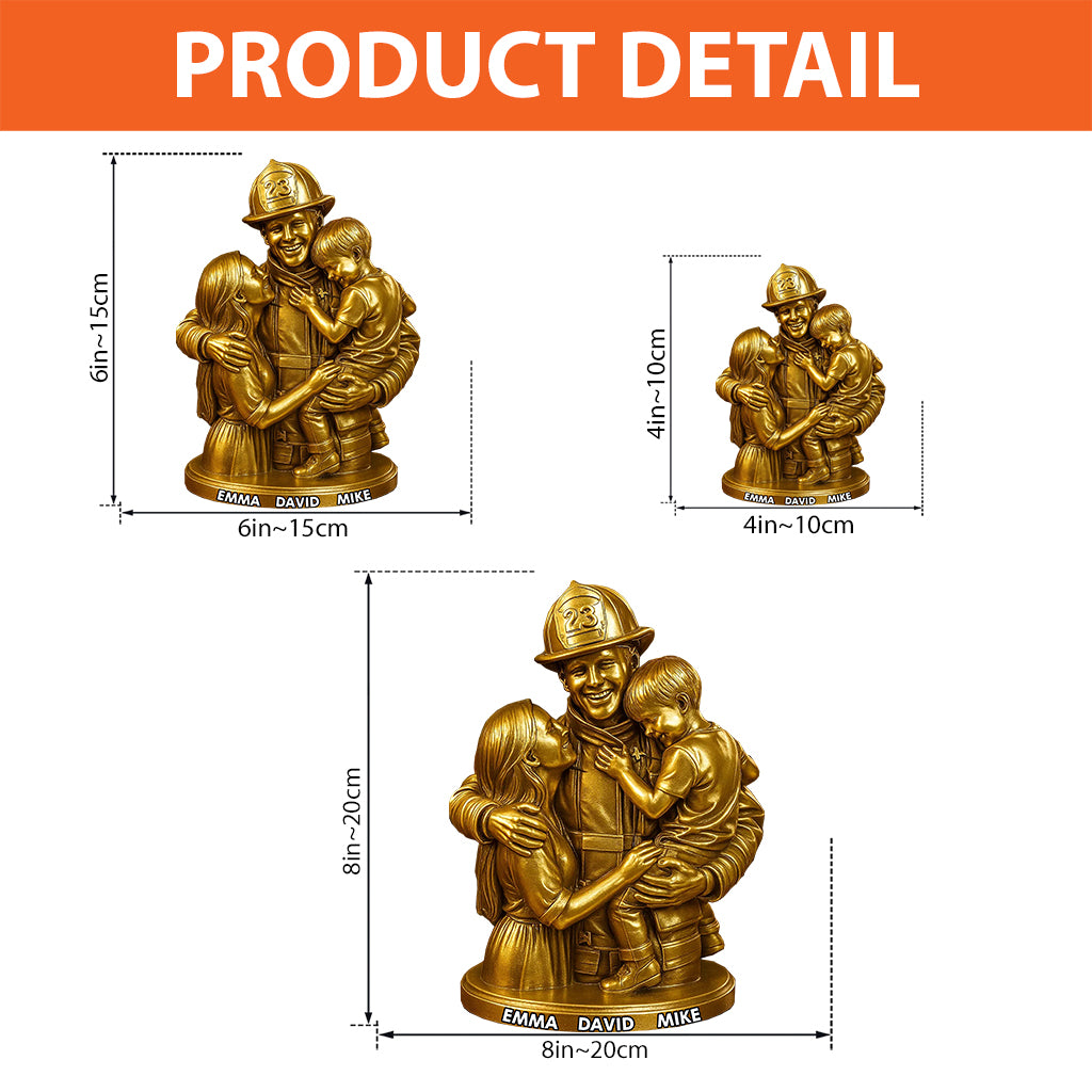 Any Photo - Personalized Firefighter Custom Shaped Acrylic Plaque