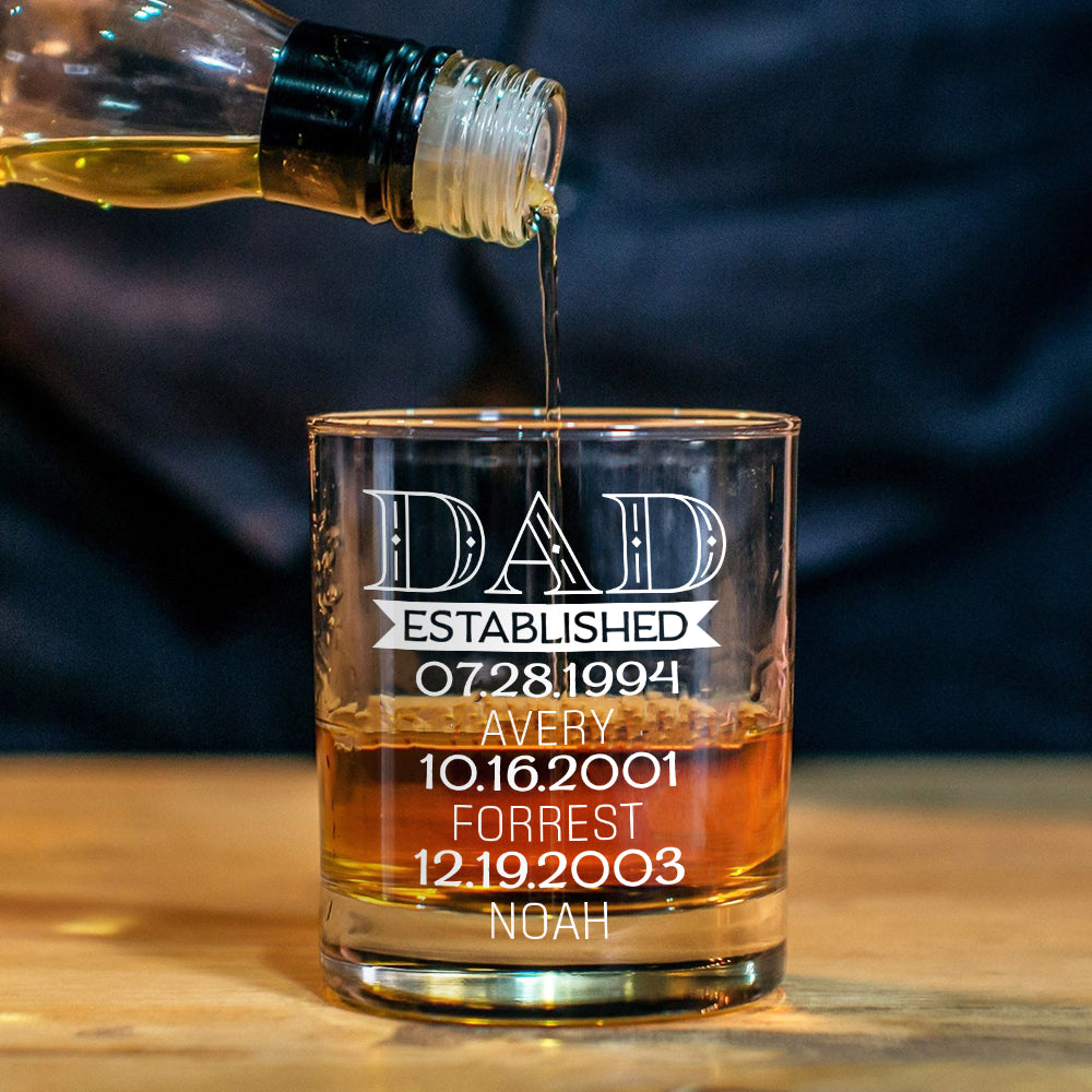 Father's Day Gift - Personalized Father Whiskey Decanter Set