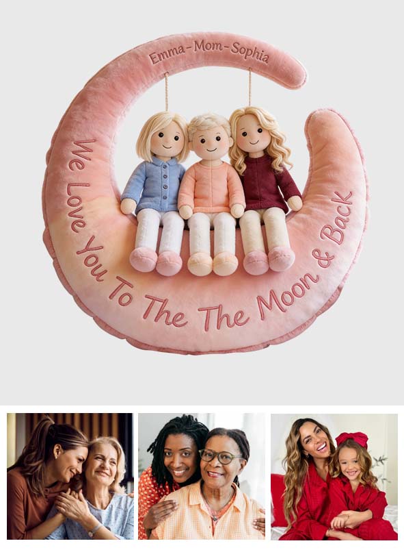 I Love You - Personalized Mother Premium Faux Fur Pillow