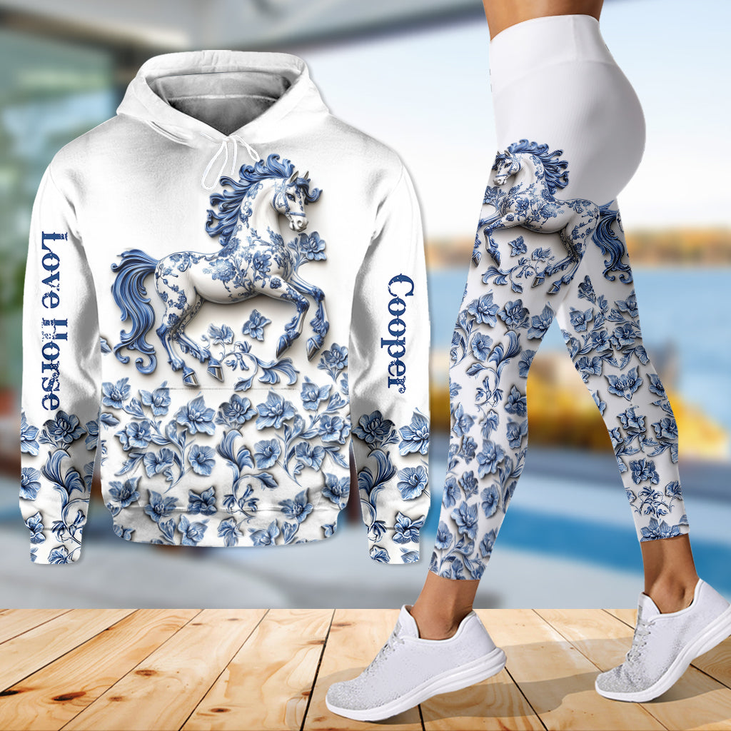 Beautiful Horse - Personalized Horse Hoodie and Leggings