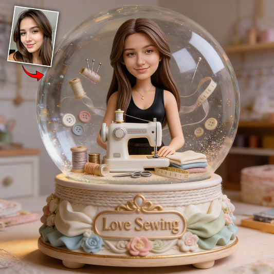 Sewing Lover Keepsake - Personalized Sewing Custom Shaped Acrylic Plaque