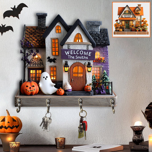 Happy Family - Personalized Family Custom Shaped Key Rack