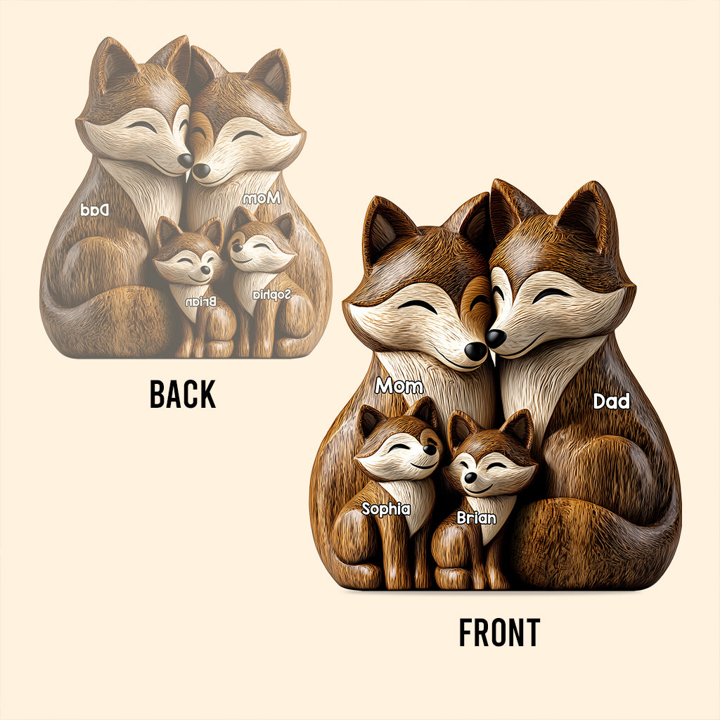 Papa Wolf - Personalized Father Custom Shaped Acrylic Plaque