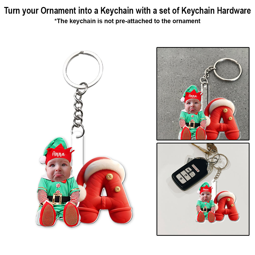 Merry Xmas - Personalized Kid Transparent Ornament