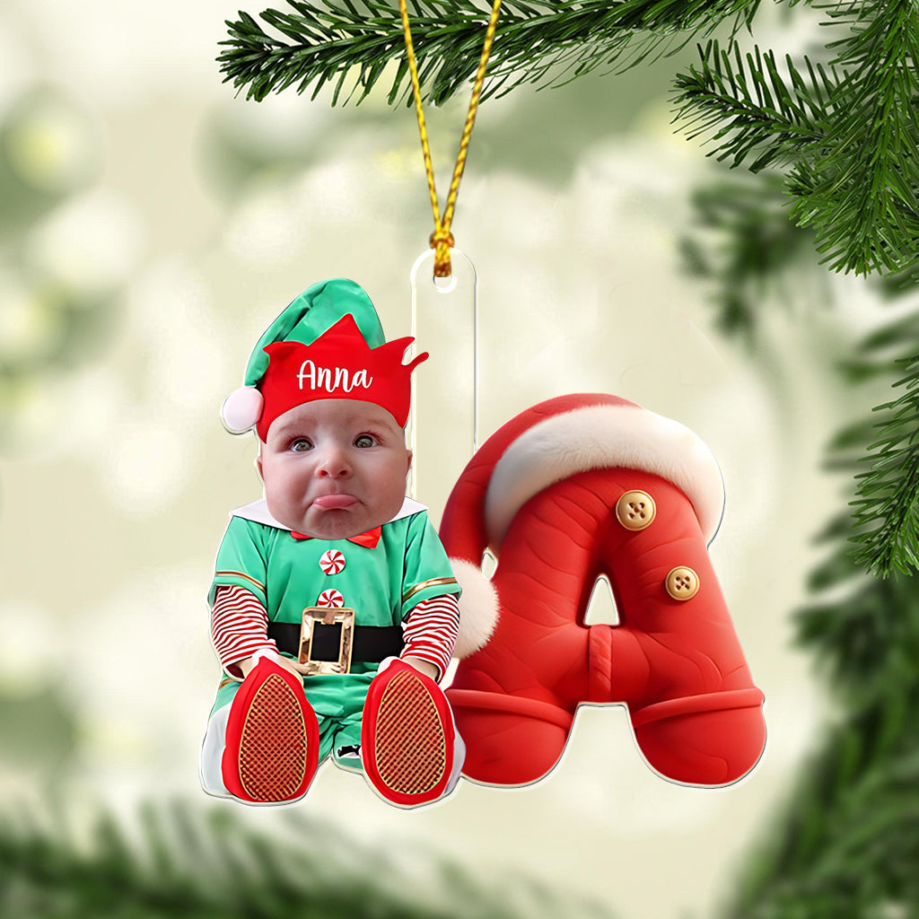 Merry Xmas - Personalized Kid Transparent Ornament