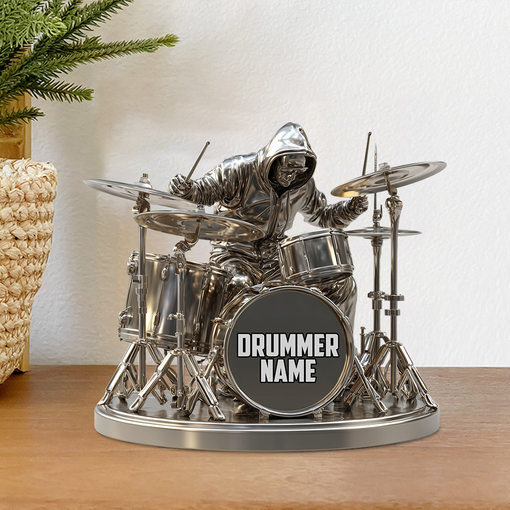 Cool Drummer - Personalized Drummer Custom Shaped Acrylic Plaque