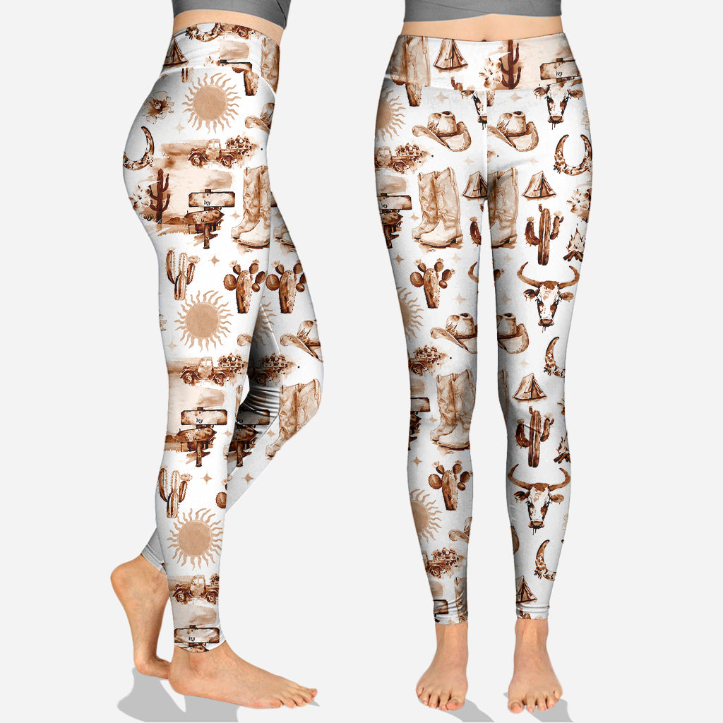 Cowgirl Spirit - Personalized Cowgirl Hoodie and Leggings