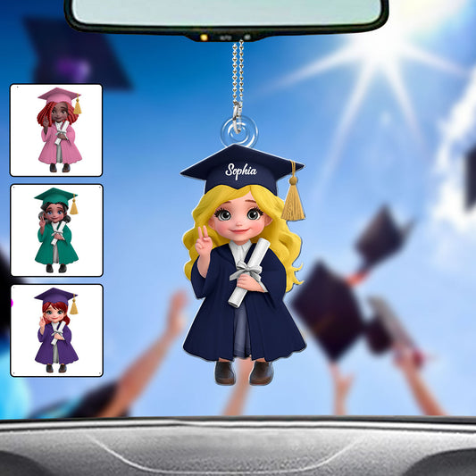 Graduation Class 2025 - Personalized Graduation Custom Shaped Car Ornament