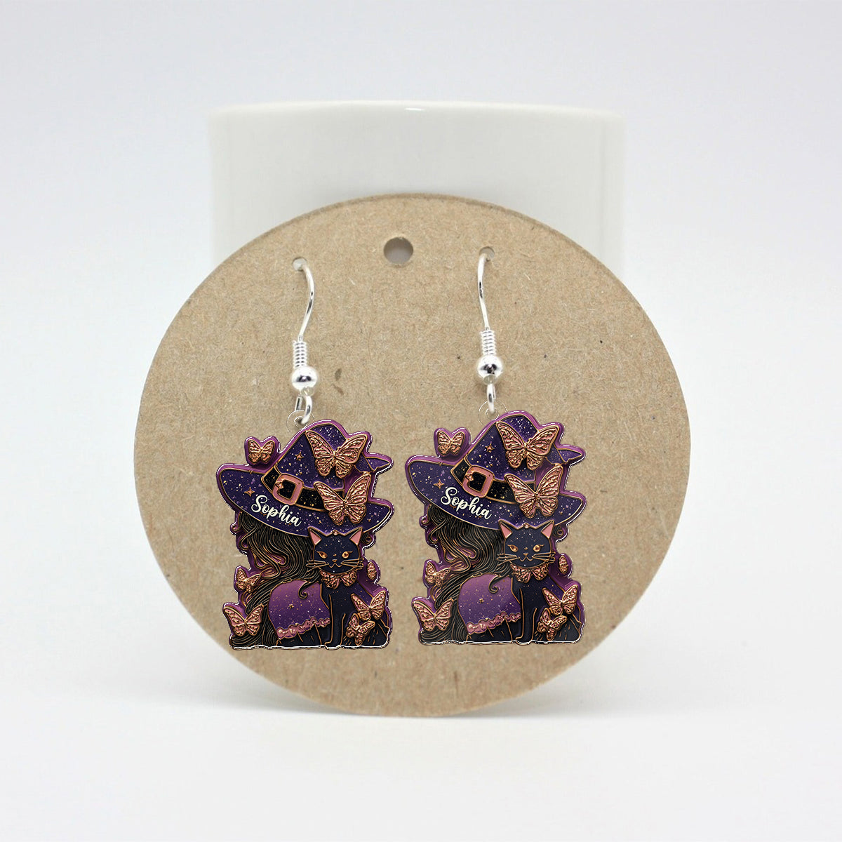 Magical Witch Hocus Pocus - Personalized Witch Earrings