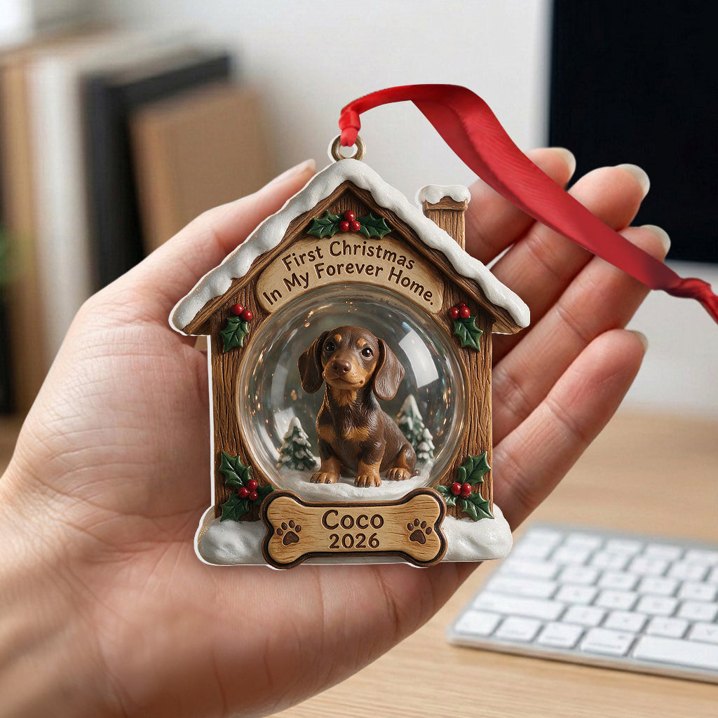 Forever Home - Personalized Dog Premium 3D Ornament