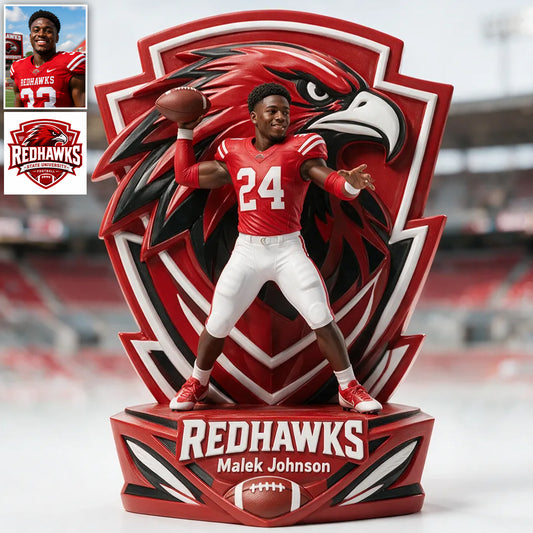 Any Sport, Any Team, Gift For Sport Lovers - Personalized Football 3D Plaque