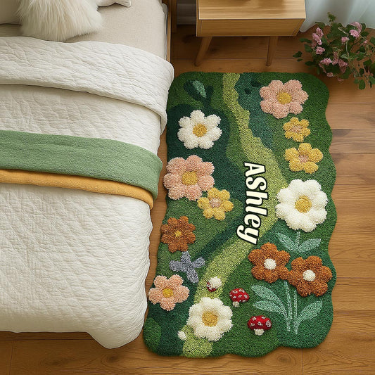 Love Garden - Personalized Gardening Shaped Doormat/ Rug