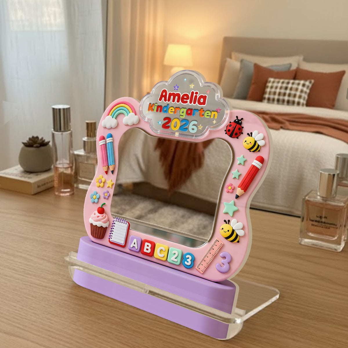 Back To School - Personalized Kid Desk Mirror