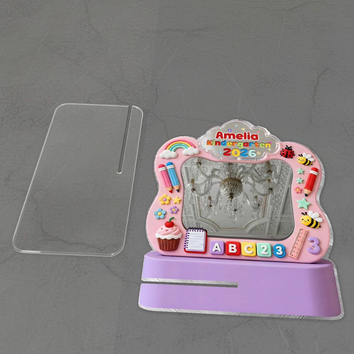 Back To School - Personalized Kid Desk Mirror