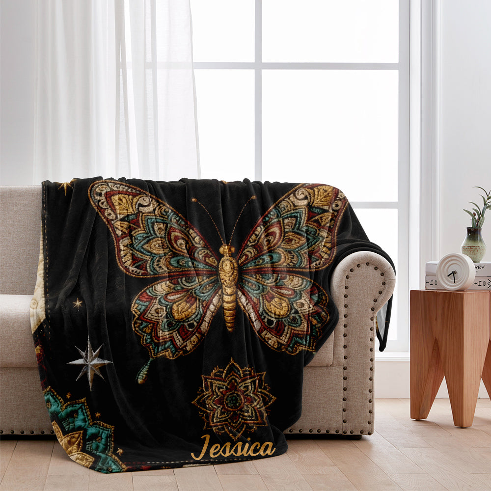 Love Butterflies - Personalized Butterfly Blanket
