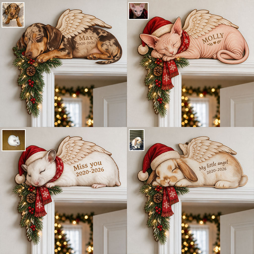 Memorial Pet Dog Cat - Personalized Dog Door Frame Decoration