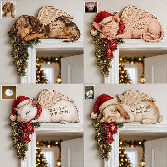 Memorial Pet Dog Cat - Personalized Dog Door Frame Decoration