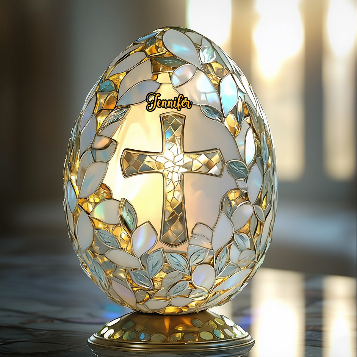 Easter Blessing - Personalized Easter Day Custom Shaped Acrylic Plaque