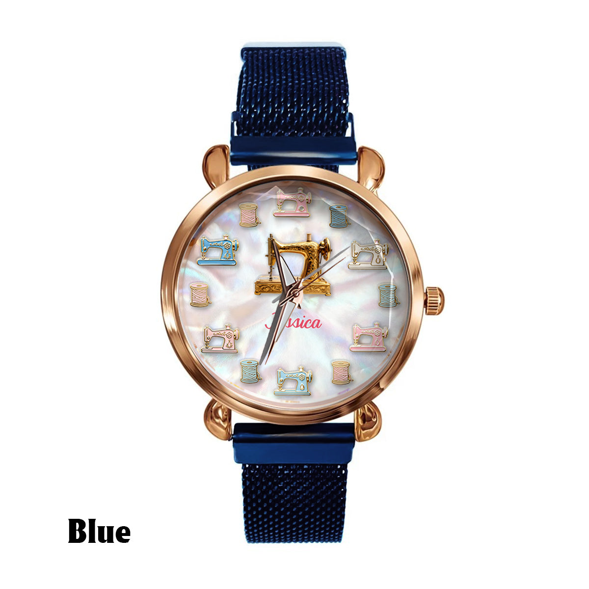 Sewing Makes Me Happy - Personalized Sewing Women Hand Watch