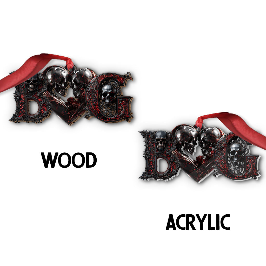 Till Death Do Us Part - Personalized Skull Ornament