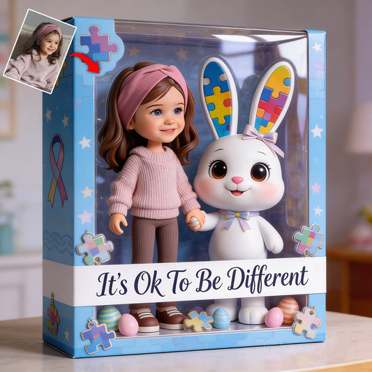 It's Ok To Be Different - Personalized Autism Awareness Custom Shaped Acrylic Plaque