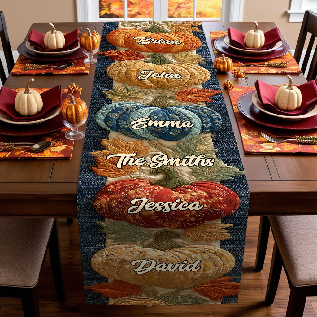 Till The Season - Personalized Family Table Runner