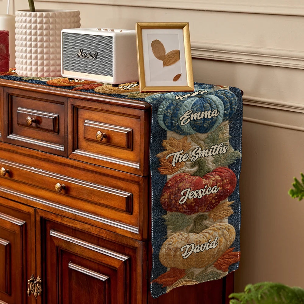 Till The Season - Personalized Family Table Runner