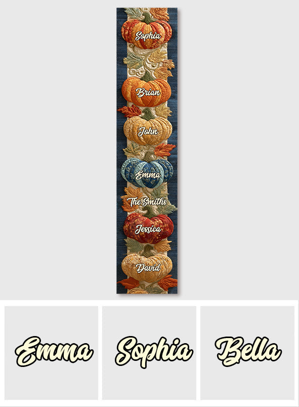 Till The Season - Personalized Family Table Runner