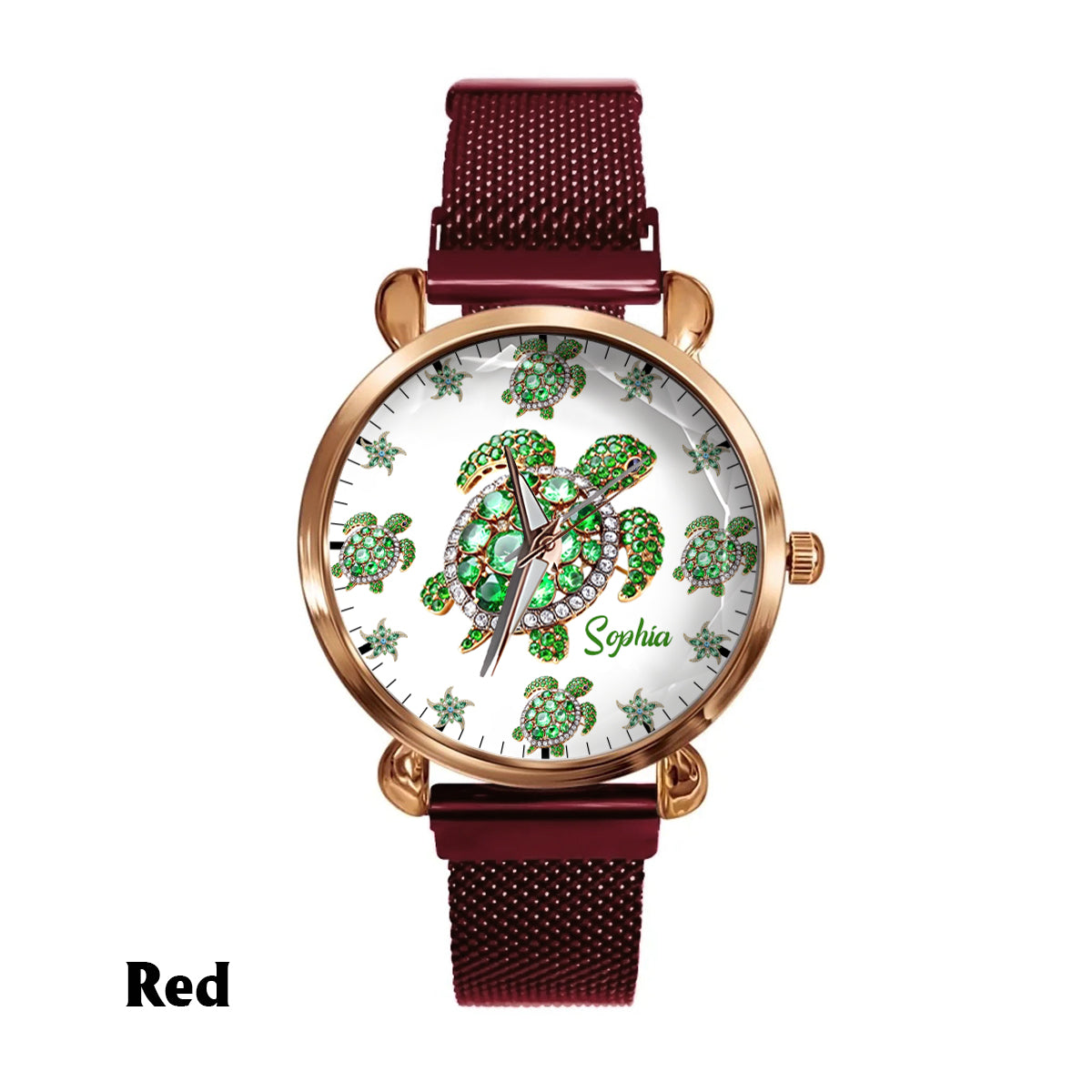 Love Turtles - Personalized Turtle Women Hand Watch