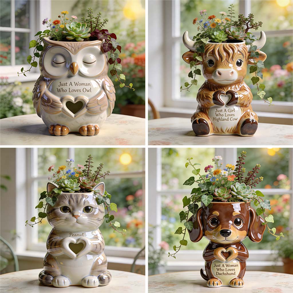 Custom Any Animal - Personalized Dog Acrylic Pot