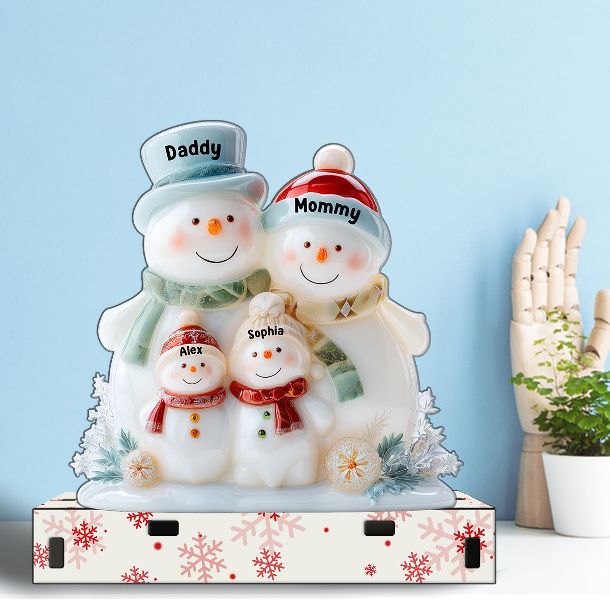 Merry Christmas - Personalized Family Paper Towel Holder