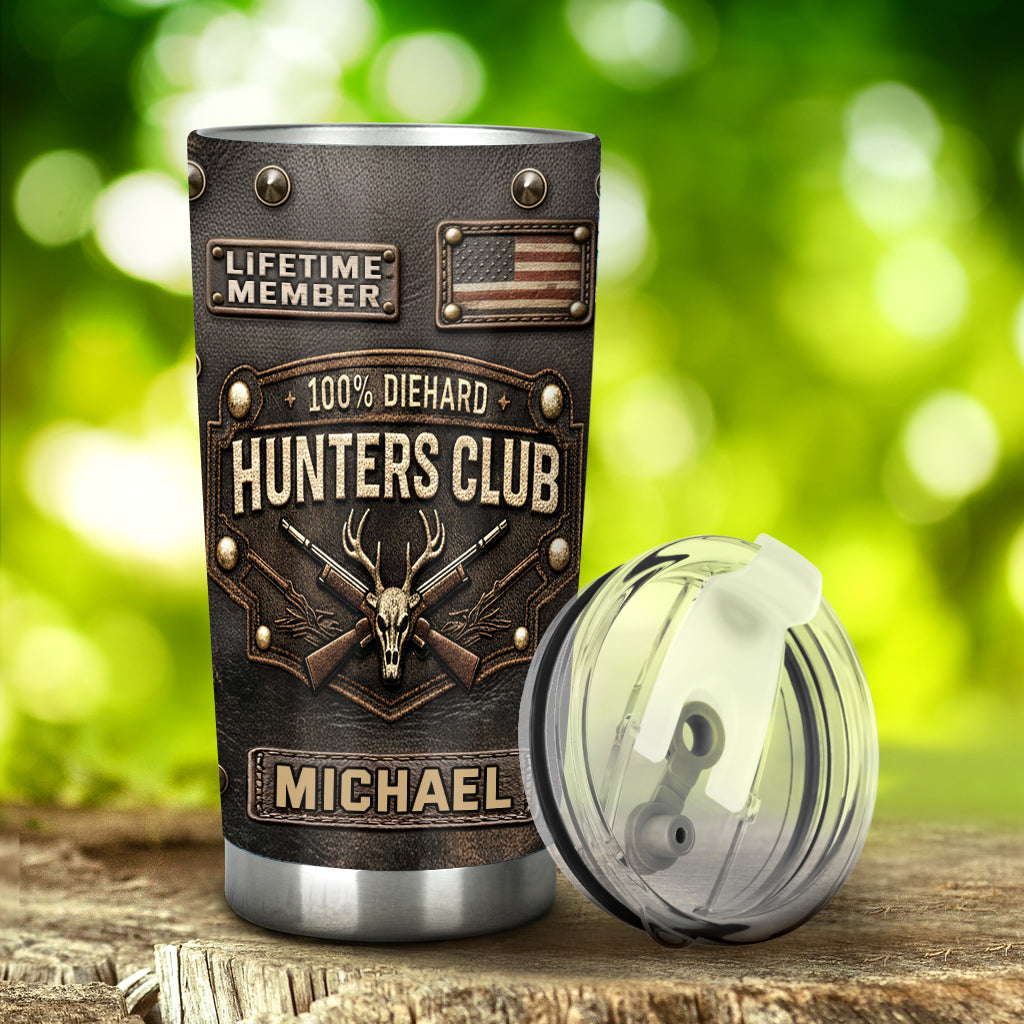 Die Hard Hunter Club - Personalized Hunting Tumbler