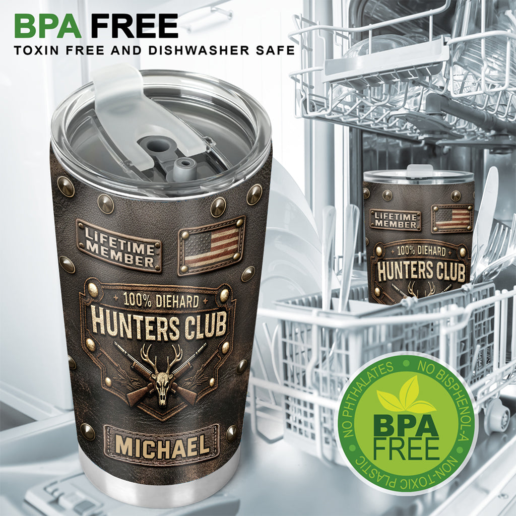 Die Hard Hunter Club - Personalized Hunting Tumbler