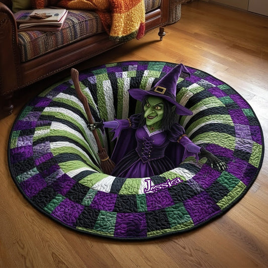 Witch House Decor - Personalized Witch Shaped Doormat/ Rug