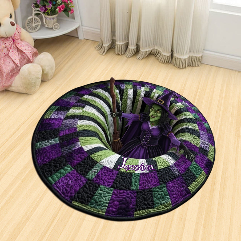 Witch House Decor - Personalized Witch Shaped Doormat/ Rug