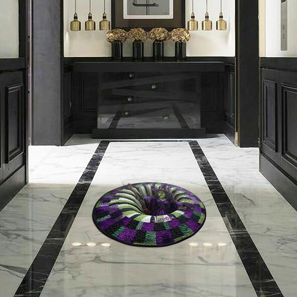 Witch House Decor - Personalized Witch Shaped Doormat/ Rug