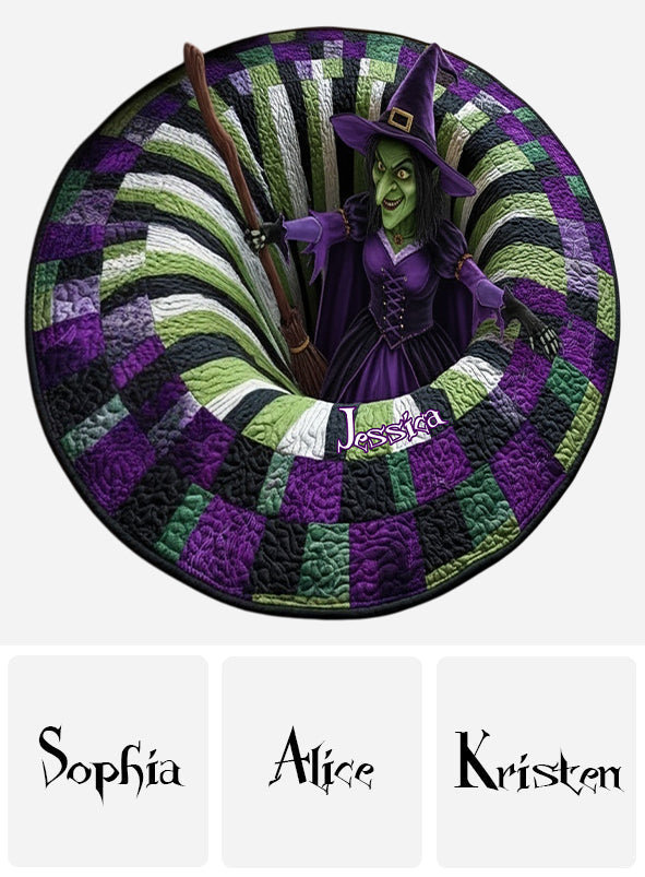 Witch House Decor - Personalized Witch Shaped Doormat/ Rug