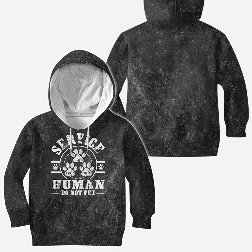 Service Human Do Not Pet - Personalized Dog All Over Shirt