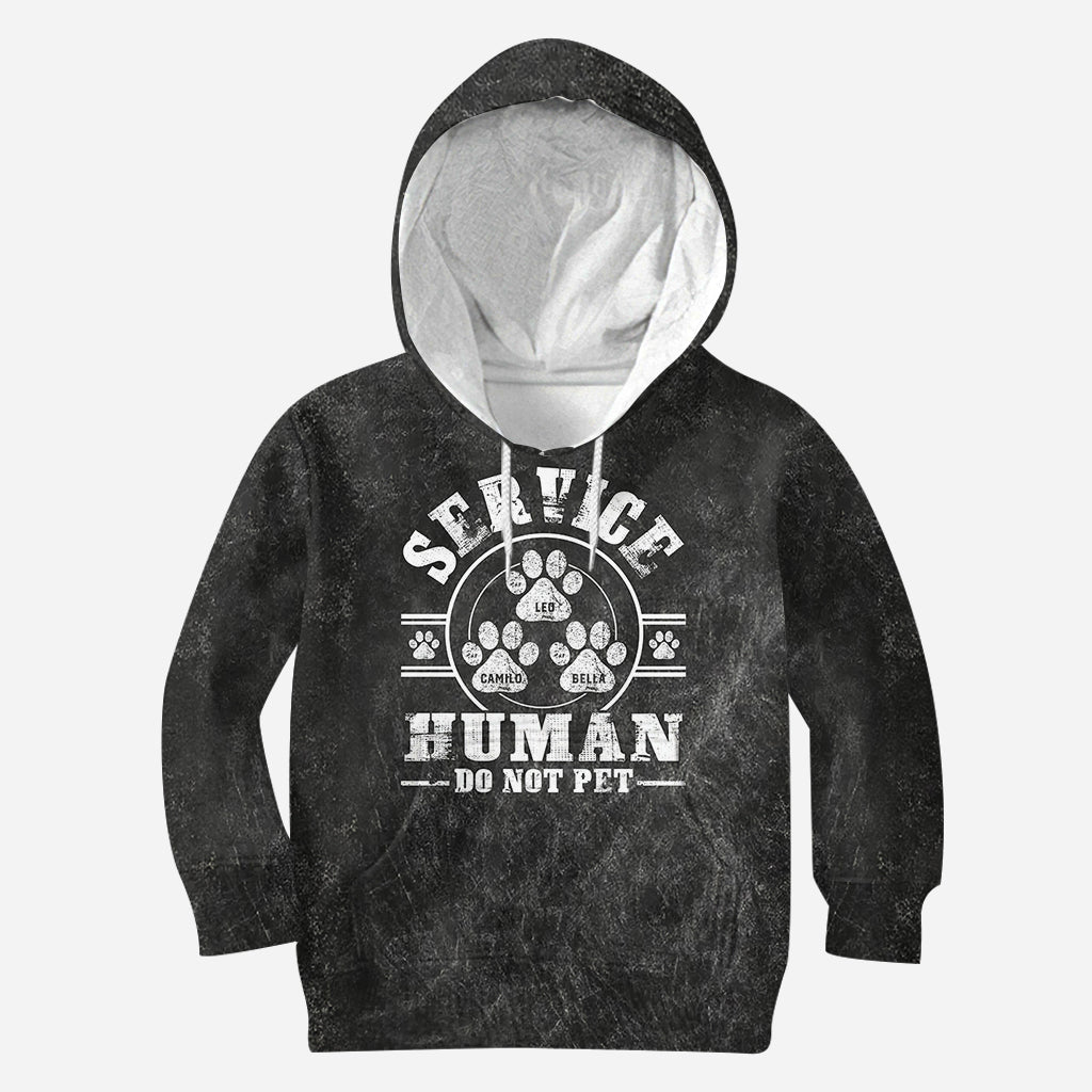 Service Human Do Not Pet - Personalized Dog All Over Shirt