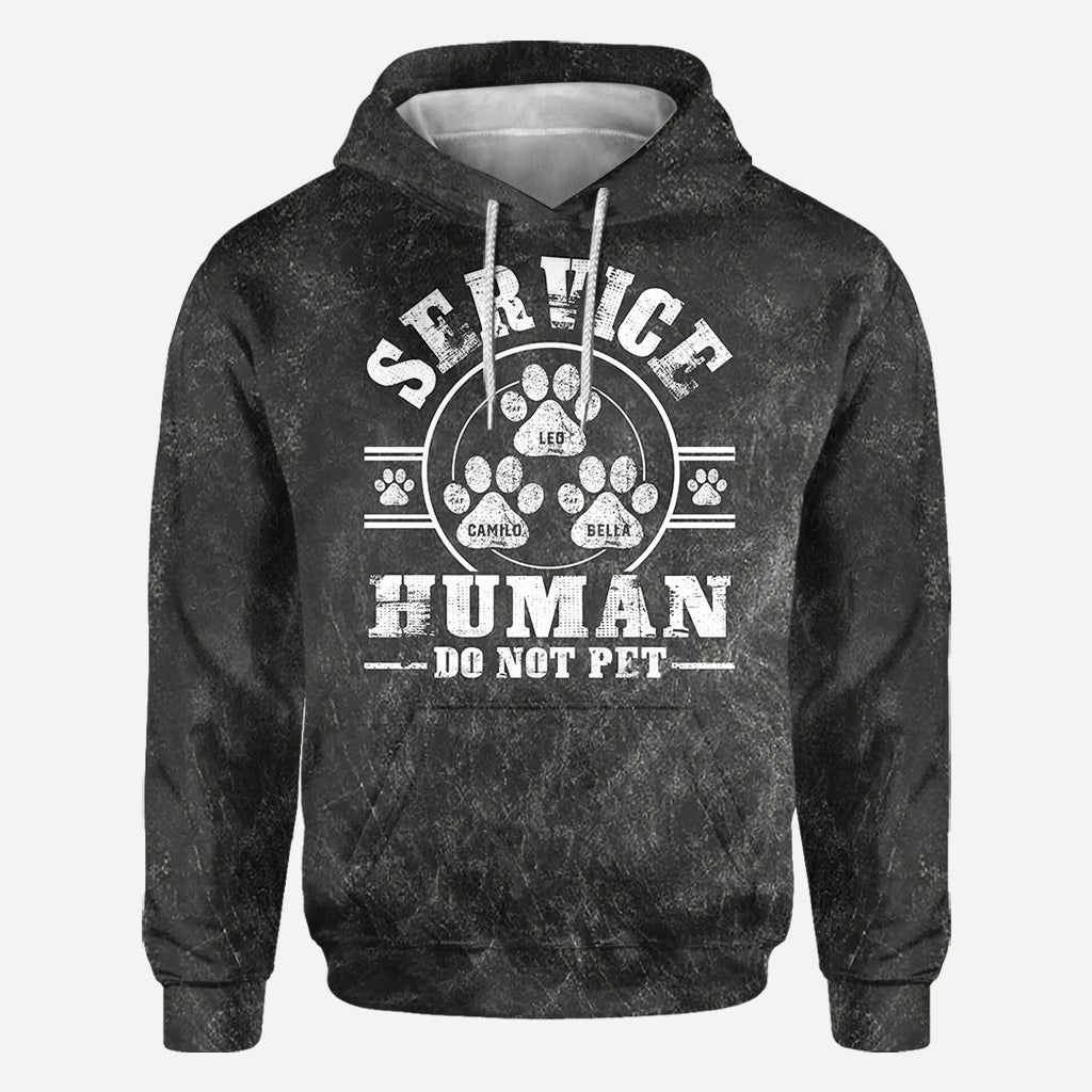 Service Human Do Not Pet - Personalized Dog All Over Shirt